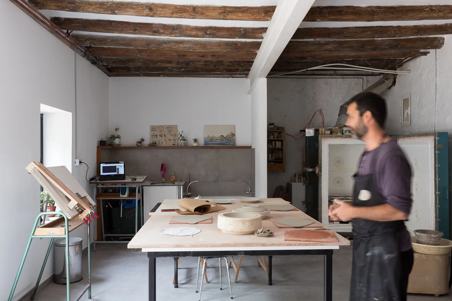 Proyecto y reforma de vivienda - taller de alfarería en Muel