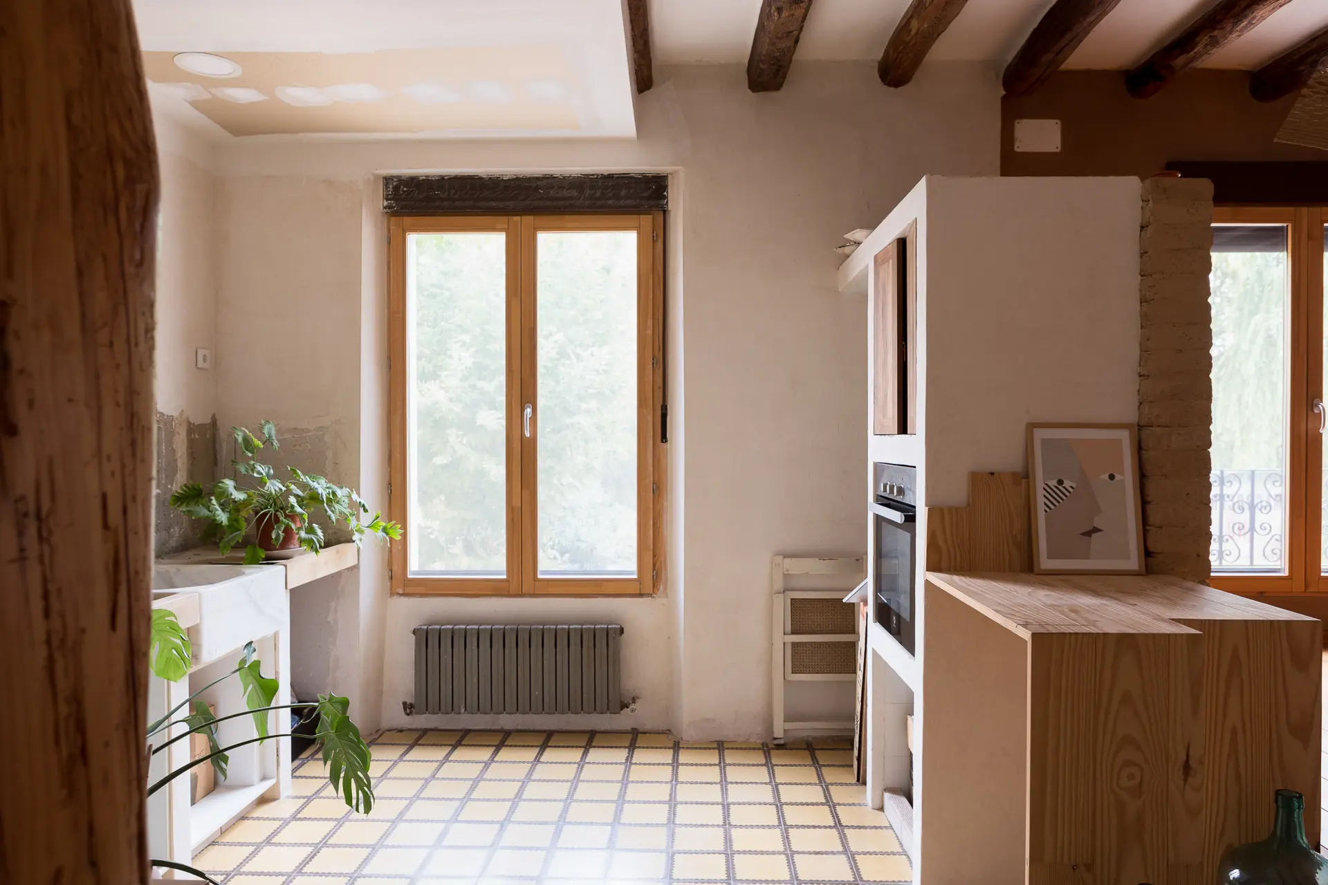 Proyecto y reforma de vivienda - taller de alfarería en Muel